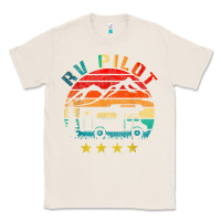 Natural rv pilot camping funny vintage motorhome travel vacation t shirt Classic Tee - maiPhamDesign