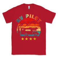 Red rv pilot camping funny vintage motorhome travel vacation t shirt Classic Tee - maiPhamDesign