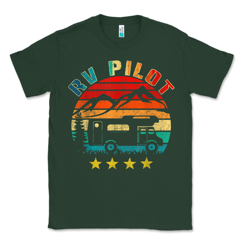 Rv Pilot Camping Funny Vintage Motorhome Travel Vacation T Shirt Classic Tee by maiPhamDesign | Teevron