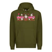 Army Green shih tzu dogs libbey glass Premium Hoodie - Jasminsmagicworld