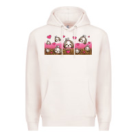 Pale Pink shih tzu dogs libbey glass Premium Hoodie - Jasminsmagicworld