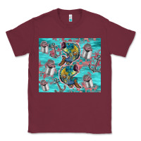 Burgundy fish lures Classic Tee - TumblerDesignByShophia