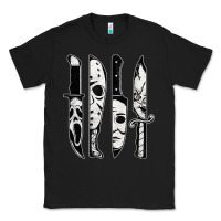 Black scary horror movies halloween Classic Tee - maiPhamDesign
