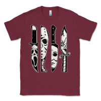 Burgundy scary horror movies halloween Classic Tee - maiPhamDesign