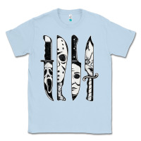 Dusty Blue scary horror movies halloween Classic Tee - maiPhamDesign