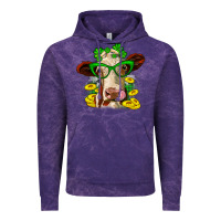Cloud Purple St. Patrick's Day cow Vintage Hoodie - OliviaCreatesArt