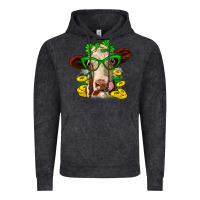 Vintage Black St. Patrick's Day cow Vintage Hoodie - OliviaCreatesArt