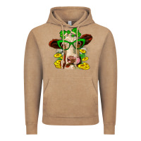 Vintage Coffee St. Patrick's Day cow Vintage Hoodie - OliviaCreatesArt