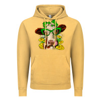 Vintage Mustard St. Patrick's Day cow Vintage Hoodie - OliviaCreatesArt