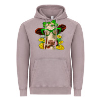 Vintage Zinc St. Patrick's Day cow Vintage Hoodie - OliviaCreatesArt