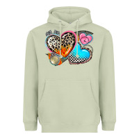 Matcha western leopard  racing  hearts Heavyweight Hoodie - AdoDesignShop