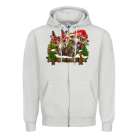 Christmas Donkeys Zipper Hoodie | Teevron