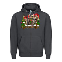 Smoke Christmas donkeys Zipper Hoodie - BarkalooDesign