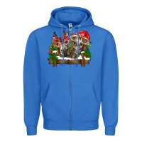 True Royal Christmas donkeys Zipper Hoodie - BarkalooDesign