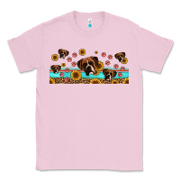 Bubblegum Pink western boxer dogs Classic Tee - Jasminsmagicworld