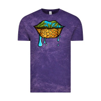 Cloud Purple summer vibes pineapple lips Vintage Tee - Jasminsmagicworld