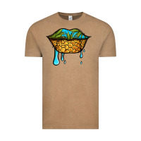 Vintage Coffee summer vibes pineapple lips Vintage Tee - Jasminsmagicworld