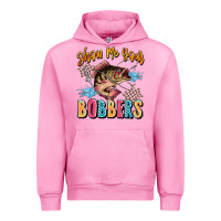 Fuchsia Pink show me your bobbers Urban Hoodie - JahusDesignShop