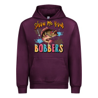 Mauve Wine show me your bobbers Urban Hoodie - JahusDesignShop