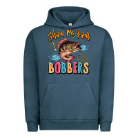 Pigment Midnight Navy show me your bobbers Urban Hoodie - JahusDesignShop