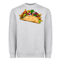 Heather Grey mexican taco Heavyweight Sweatshirt - Artiststas