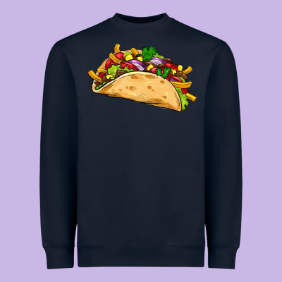 Mexican Taco Heavyweight Sweatshirt Designed By Artiststas