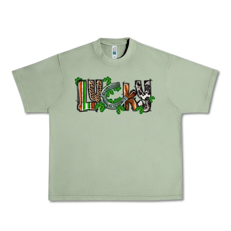 Lucky Horseshoe St. Patrick's Day Urban Heavy Tee by CowGirlArtShop | Teevron