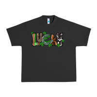 Pigment Black Lucky horseshoe St. Patrick's Day Urban Heavy Tee - CowGirlArtShop