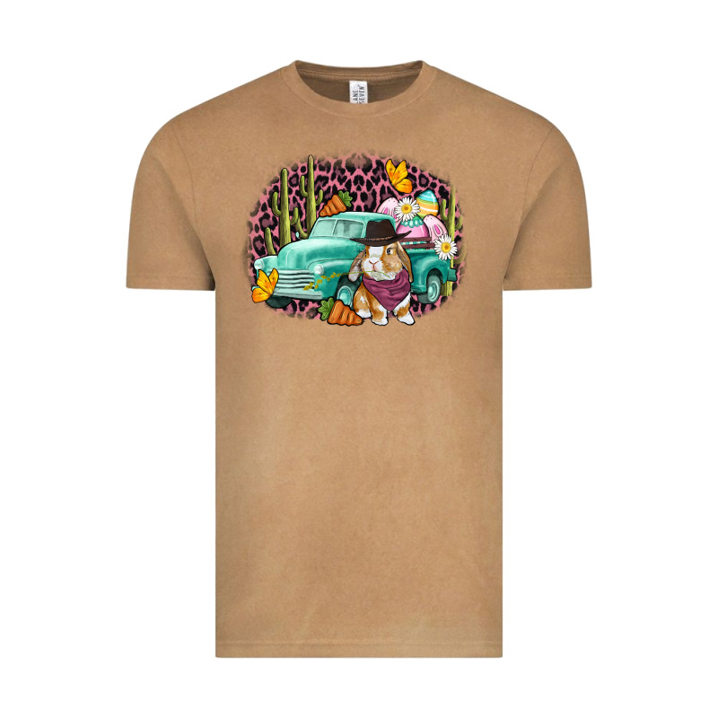Western Rabbit Easter Day Vintage Tee by CowGirlArtShop | Teevron