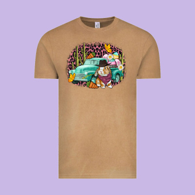 Western Rabbit Easter Day Vintage Tee Designed By Cowgirlartshop