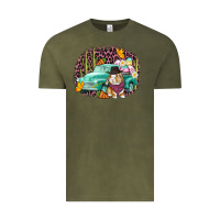 Vintage Olive Western rabbit Easter Day Vintage Tee - CowGirlArtShop