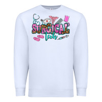White surgical tech Premium Sweatshirt - AdoDesignShop