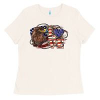 Love America Eagle 4th Of July Ladies Tee | Teevron