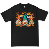Black Thanksgiving gnomes Premium Tee - NancyCooperArtShop