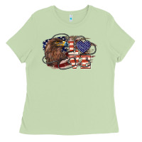 Matcha Love America Eagle 4th of july Ladies Tee - HowdyJamesFarm