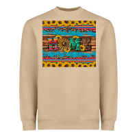 Mushroom western home wind wheel sunflowers Heavyweight Sweatshirt - Artiststas