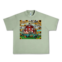 Oil Green farm animals red barn tumbler 20oz Urban Heavy Tee - Jasminsmagicworld