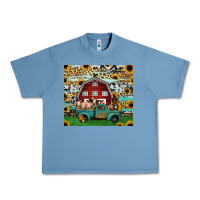 Pebble Blue farm animals red barn tumbler 20oz Urban Heavy Tee - Jasminsmagicworld