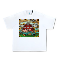 White farm animals red barn tumbler 20oz Urban Heavy Tee - Jasminsmagicworld