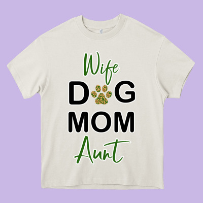 Wife Dog Mom Aunt Heavy Core Tee Designed By Bettercallsaul