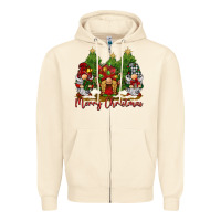Sandshell merry christmas gnomies Zipper Hoodie - BarkalooDesign