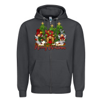 Smoke merry christmas gnomies Zipper Hoodie - BarkalooDesign