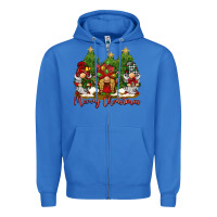 True Royal merry christmas gnomies Zipper Hoodie - BarkalooDesign