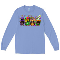 Colony Blue Mardi Gras afro gnomies Long Sleeve Tee - FaDigitalArtStudio