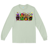 Matcha Mardi Gras afro gnomies Long Sleeve Tee - FaDigitalArtStudio