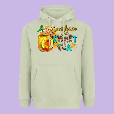 Sunshine And Sweet Tea Heavyweight Hoodie Designed By Adodesignshop