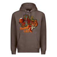 Coffee happy fall texas Premium Hoodie - CowhideDigitalArt