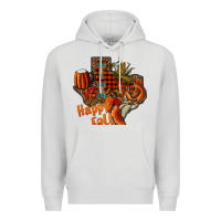 Dove Grey happy fall texas Premium Hoodie - CowhideDigitalArt