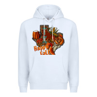 White happy fall texas Premium Hoodie - CowhideDigitalArt