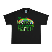 Black Blessed women are born in March Urban Heavy Tee - CowGirlArtShop